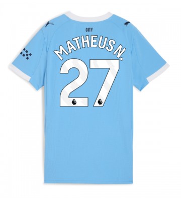 Manchester City Matheus Nunes #27 Hemmatröja Dam 2025-26 Kortärmad